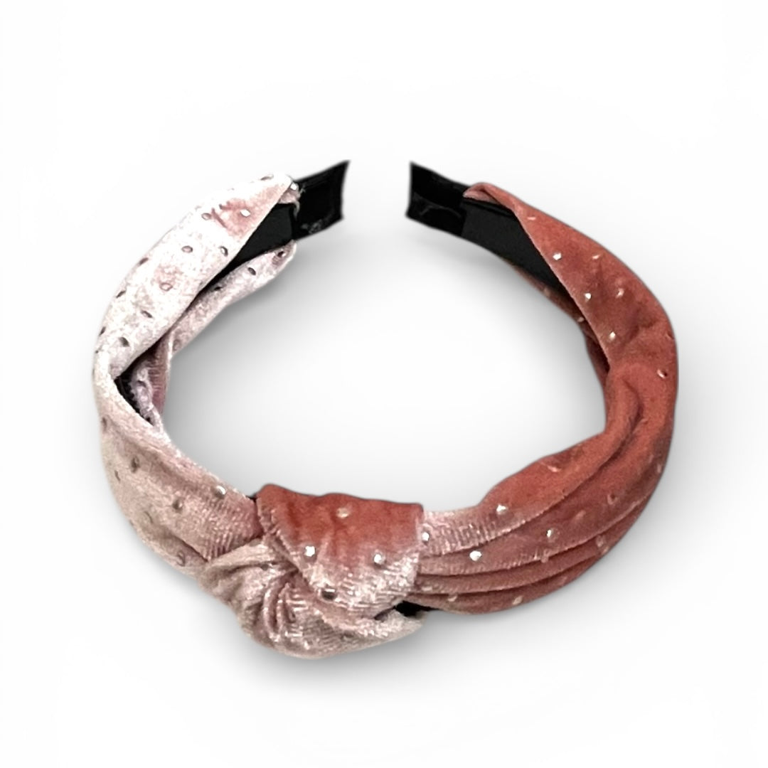 Diadema Velvet Terracota & Rose