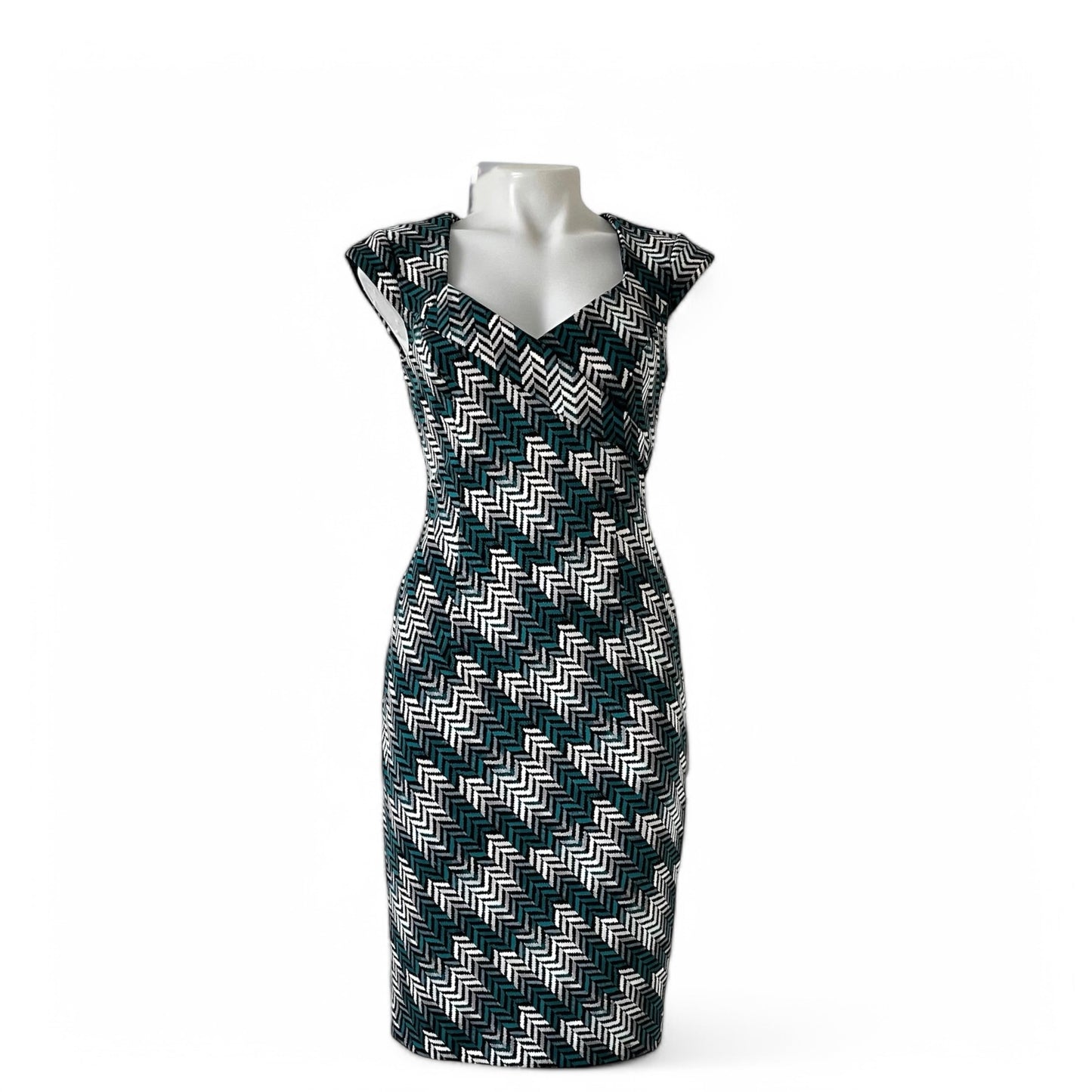 Vestido verde White House & Black Market talla 4 pieza sostenible talla 4