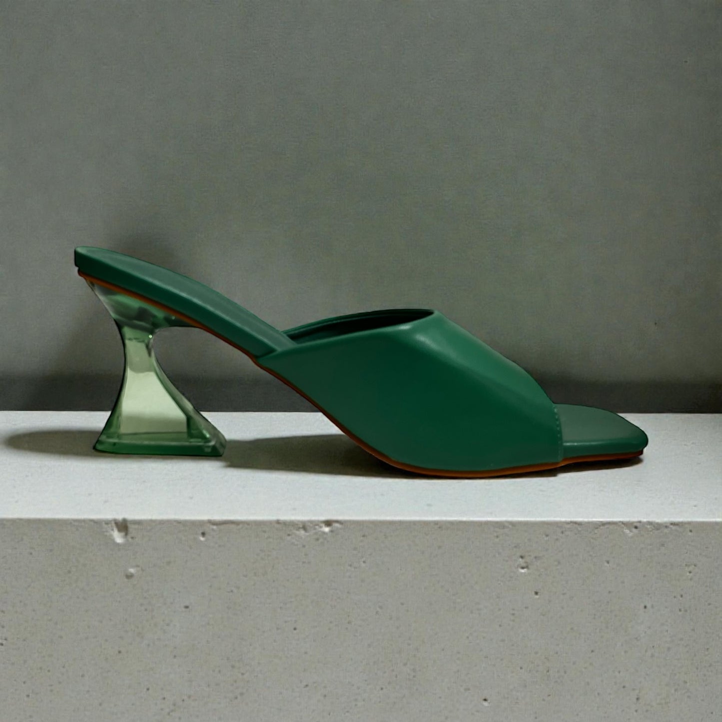 Zapatos Verde Minimal Mules