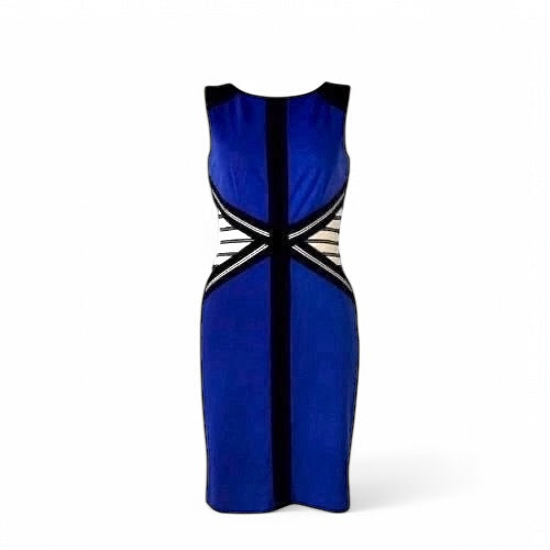 "Vestido Sheath Ivanka Trump azul royal: elegancia y comodidad en una sola prenda" talla Mediano pieza sostenible talla M