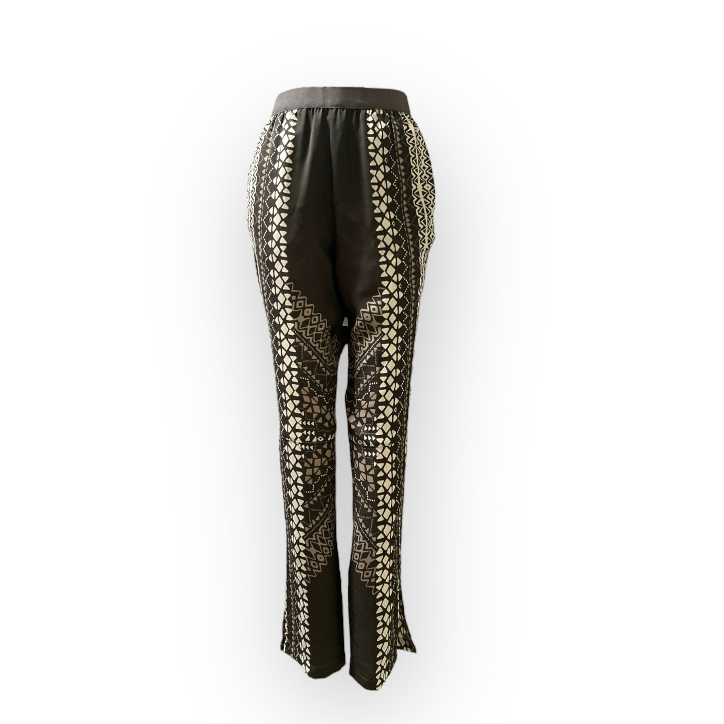 Pantalón BCBG Chic Geométrico pieza sostenible talla XS