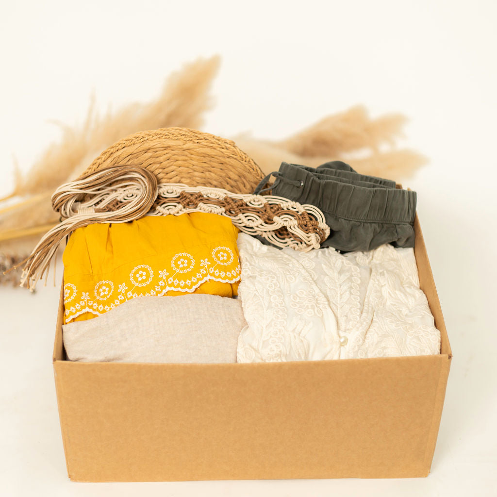 EcoBox Stylist - Suscripción Mensual (5 Piezas) pieza sostenible talla S