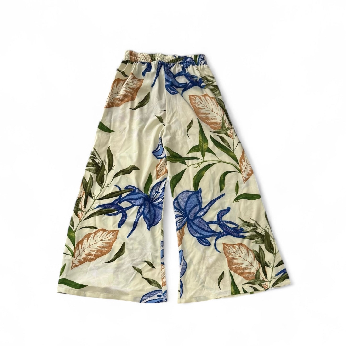 Pantalón de flores pieza sostenible talla S
