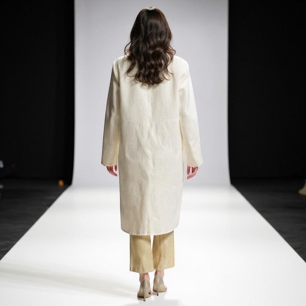 Túnica Crema Transparente – Colección Parousía