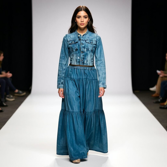 Vestido Largo de Mezclilla Parousía