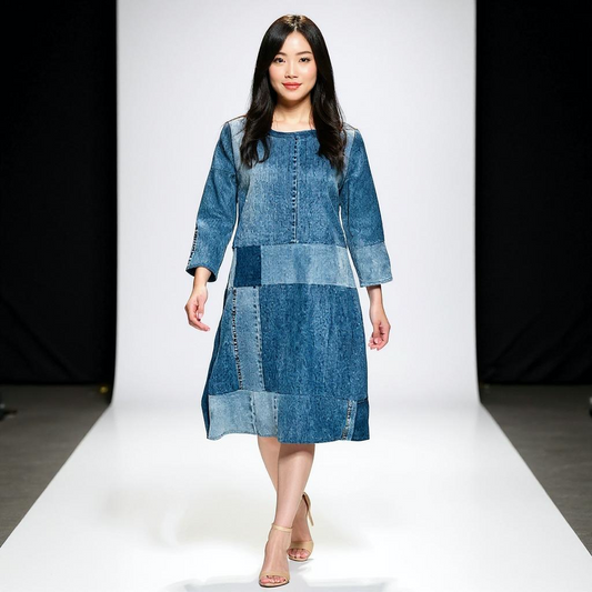 Vestido Largo Mahón Claro – Colección Parousía