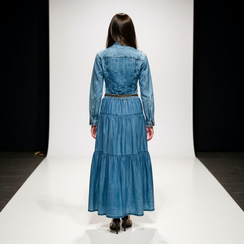 Vestido Largo de Mezclilla Parousía