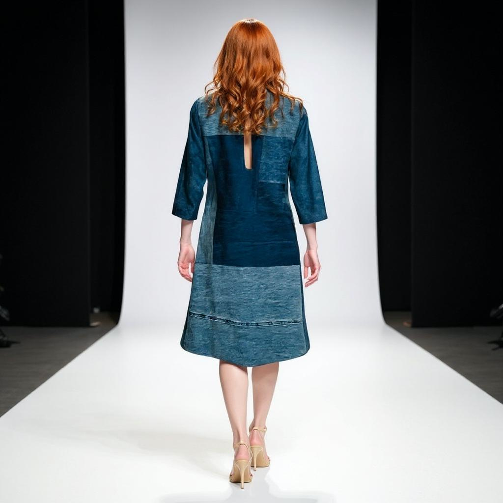 Vestido Denim Oscuro – Colección Parousía