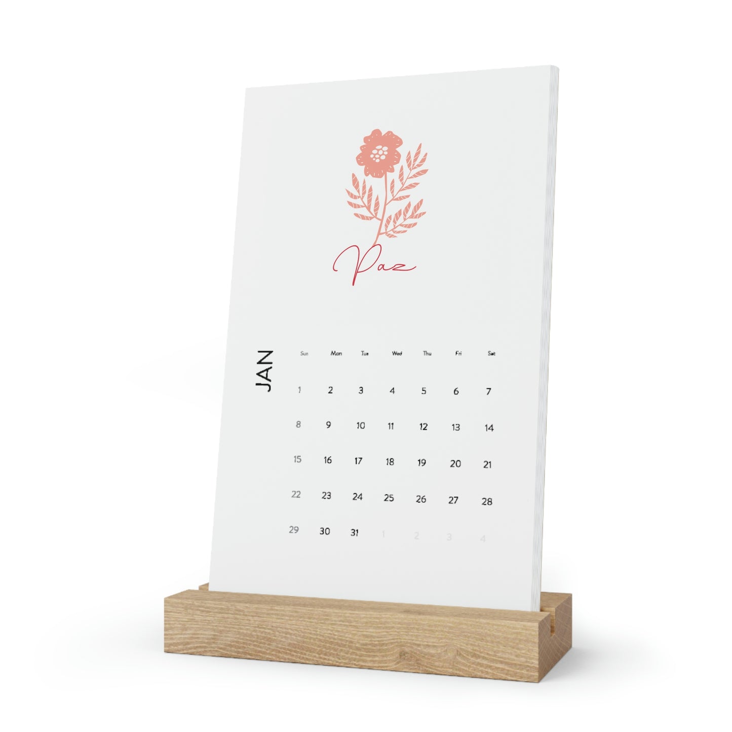 Vertical Desk Calendar (2023) pieza sostenible talla One size