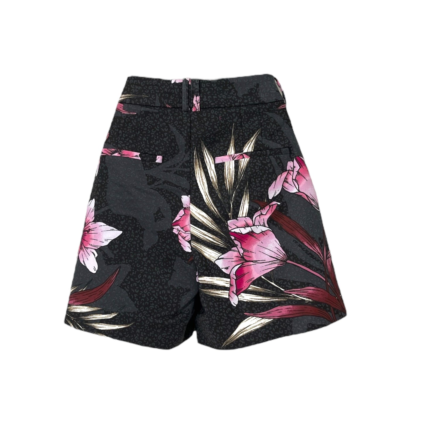 Short Marca White House Black Market Negro Estampado de Flores - Elegancia Floral en un Toque Moderno pieza sostenible talla Negro