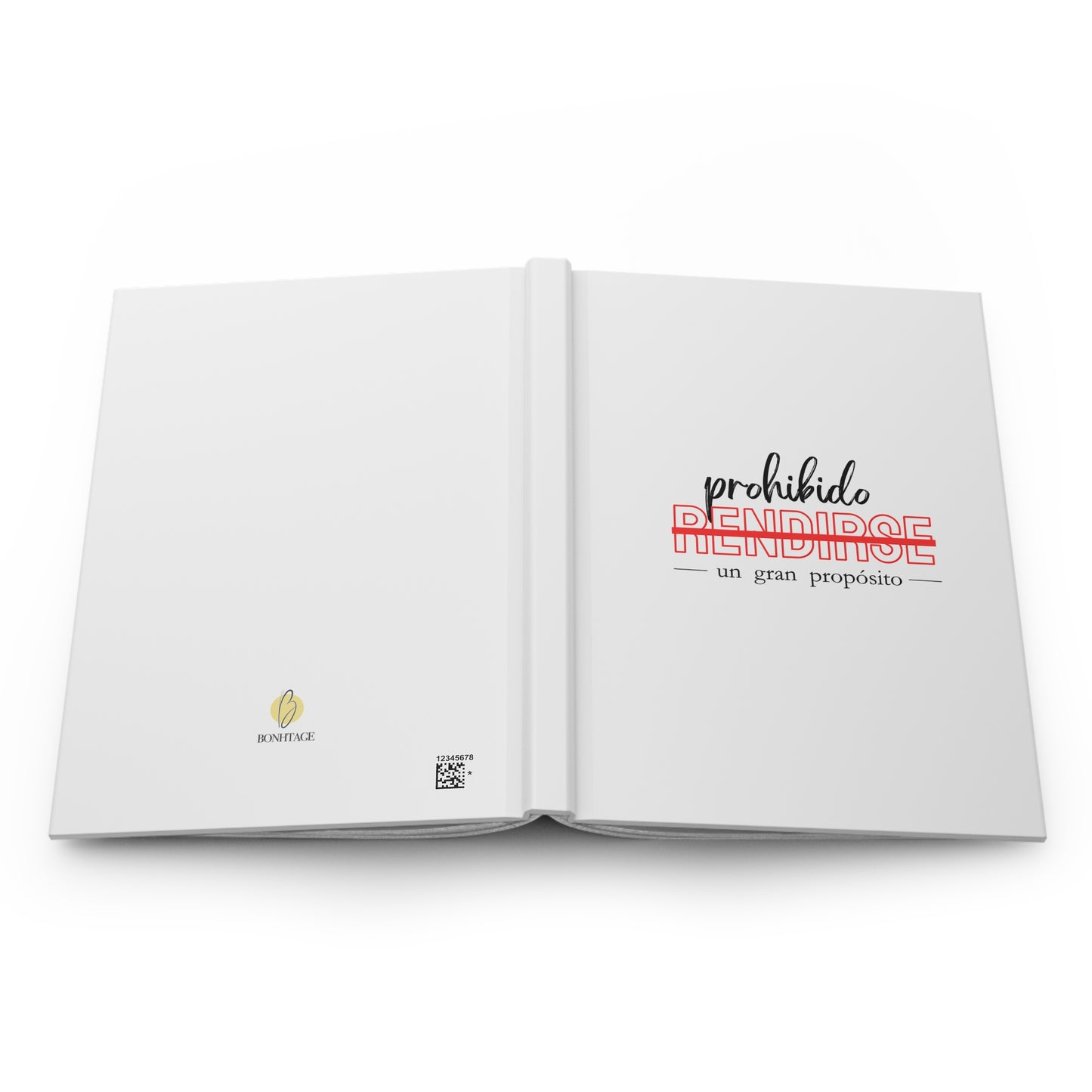 Hardcover Journal — "Prohibido Rendirse" Inspirational Spanish Notebook for Goals & Motivation