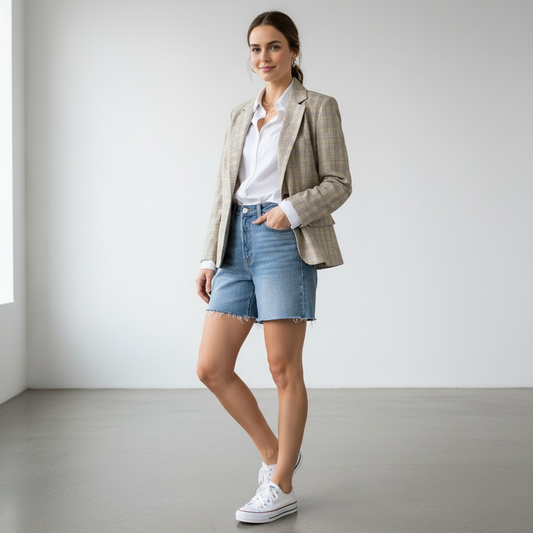 Blazer Preloved Beige Talla 12 | Bohntage