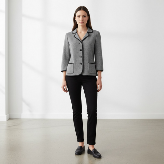 Cardigan Preloved Gris Talla M | Bohntage