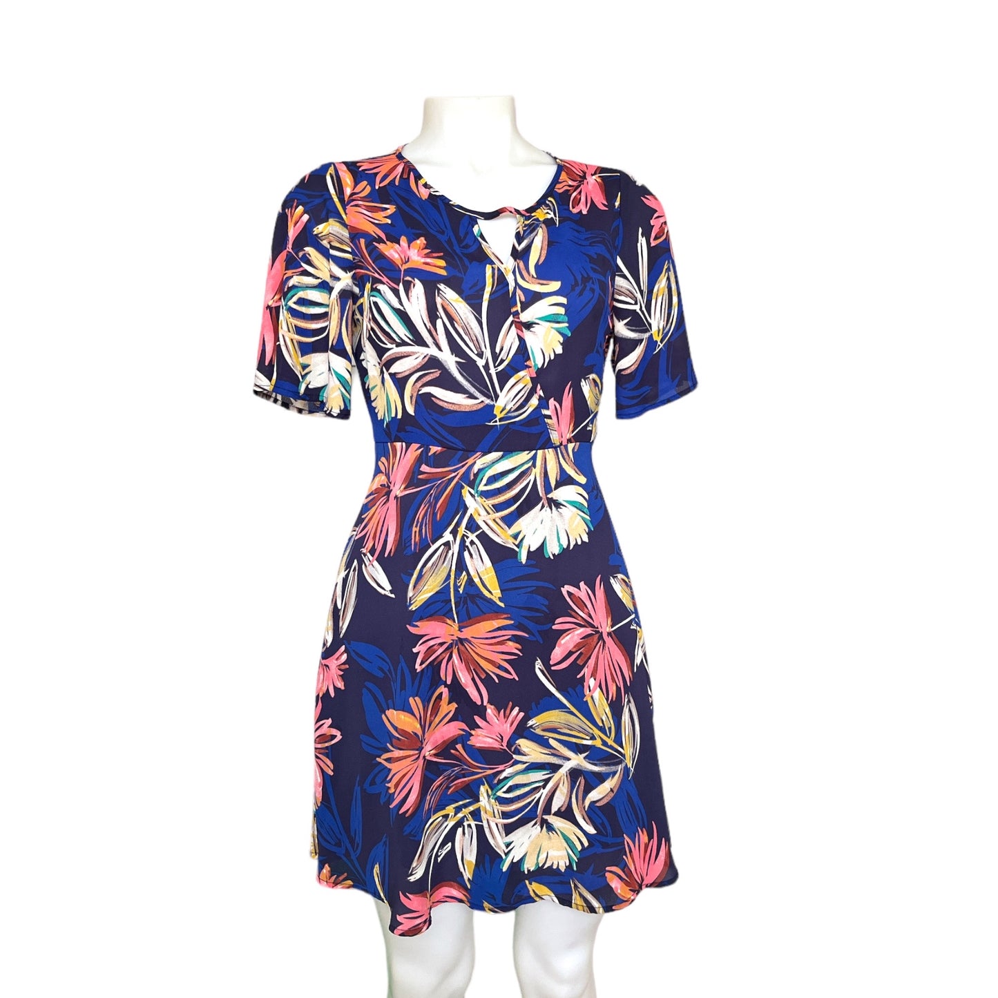 Vestido Lush de Palmas Tropicales (Preloved)