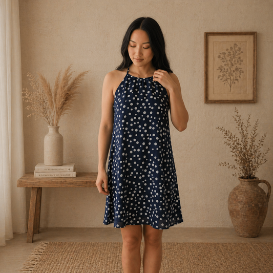 Vestido R&K Polkadot: Frescura y Estilo Sin Límites