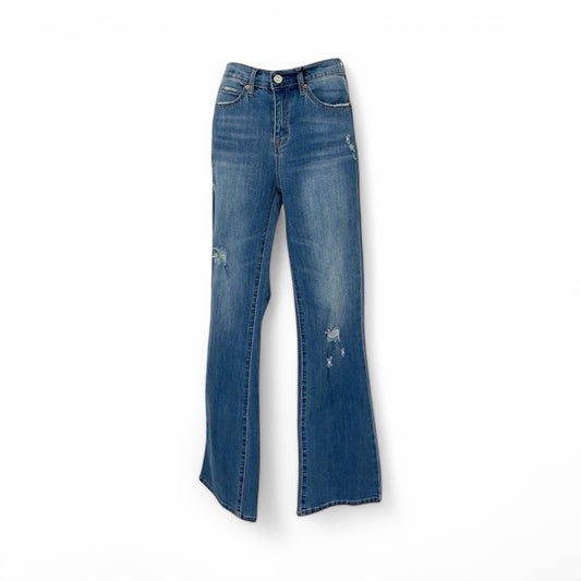 Pantal‚àö‚â•n Nicole Miller High Rinse - Estilo Elegante en Denim pieza sostenible talla 4
