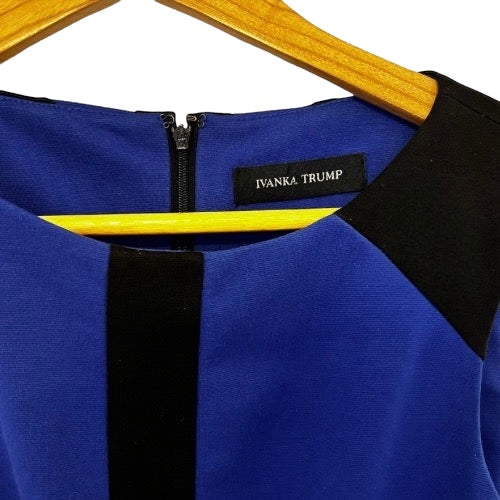 "Vestido Sheath Ivanka Trump azul royal: elegancia y comodidad en una sola prenda" talla Mediano