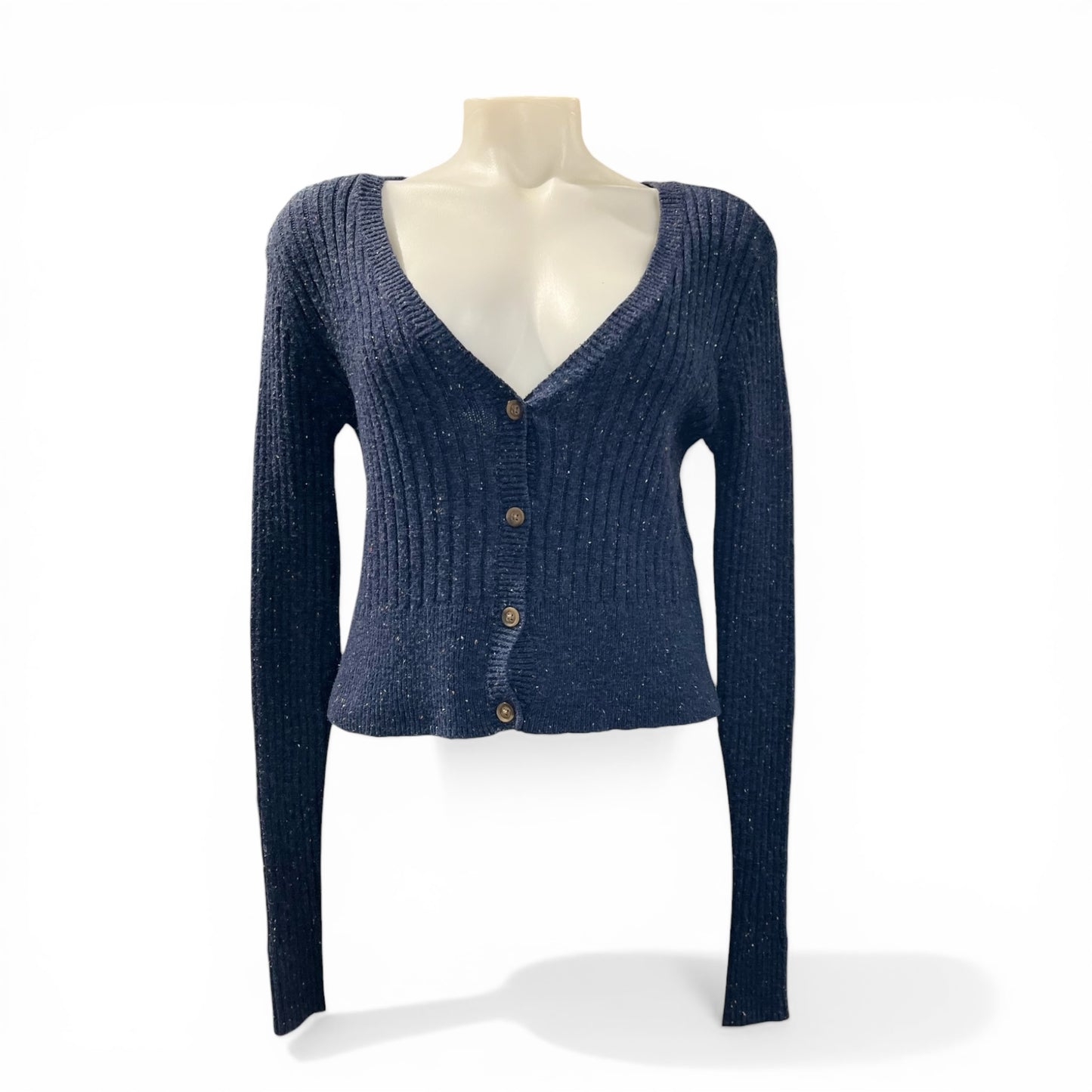 Cardigan Preloved Azul Talla M | Bohntage